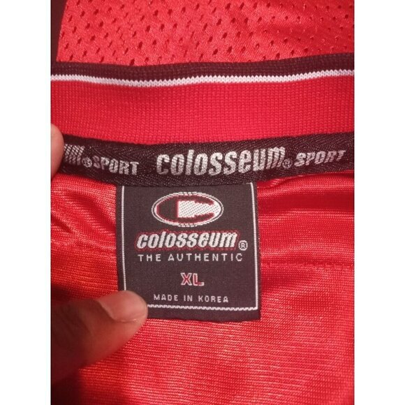 Vintage Nebraska #7 Cornhuskers Football Jersey Mens XL Stitched Red Colosseum - Picture 9 of 12